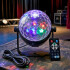 Luz De Escenario Led Bola De Luces UV Control Remoto 6W 220V Color Negro