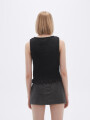 Musculosa Fruncin Negro