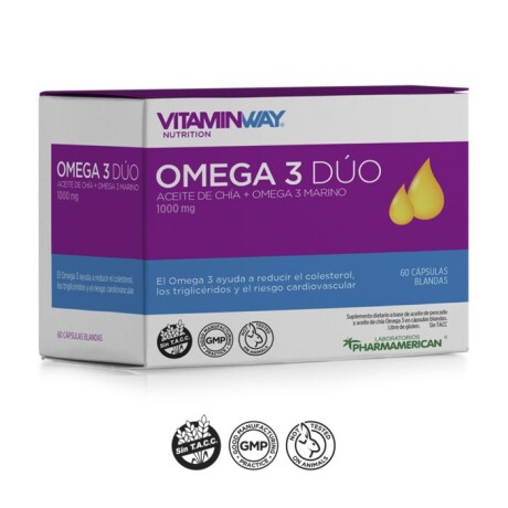 Vitaminway Omega 3 Dúo 60 caps Vitaminway Omega 3 Dúo 60 caps