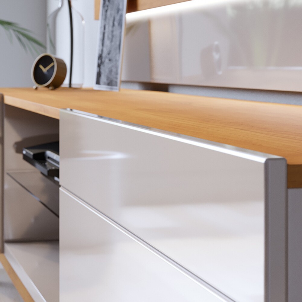 Rack para TV Classic 1.8 linea Manhattan - Natural/Blanco Rack para TV Classic 1.8 linea Manhattan - Natural/Blanco