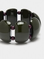 Pulsera Elástica Redondeada verde
