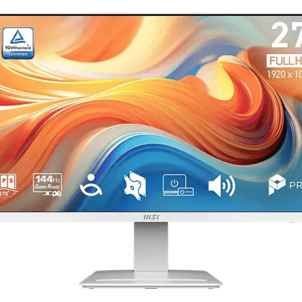 Monitor Msi Pro Mp273w E14a 27" Ips Full Hd 144 Hz MONITOR MSI PRO MP273W E14A 27" BLANCO