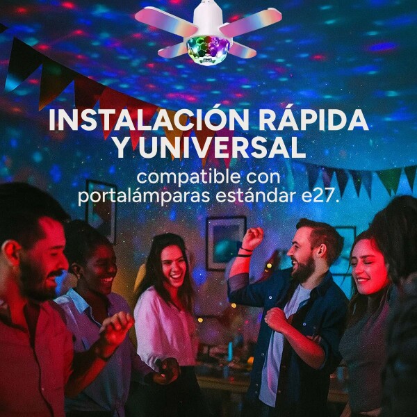 Lampara Led Colores Blutooth Música Parlante Control Luz Rgb Color Blanco