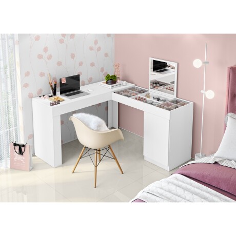TOCADOR MDP BLANCO CRYSTAL