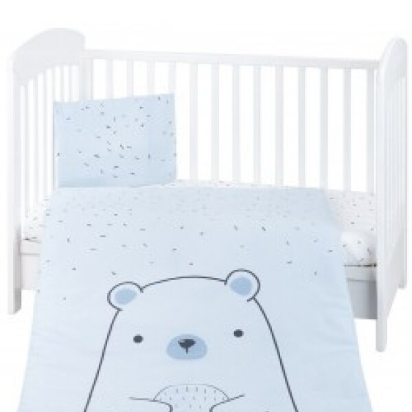 Set textil para cuna KIKKABOO 5pz bear celeste