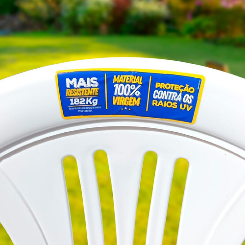 Silla Plastico Blanca Mor Reforzada 140 Kg Apilable Silla Plastico Blanca Mor Reforzada 140 Kg Apilable