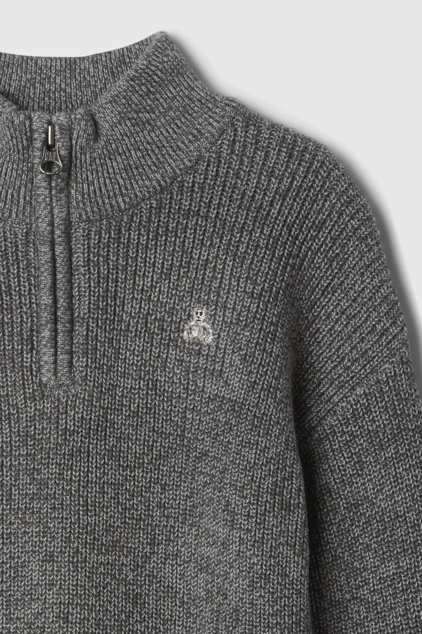 Buzo Medio Cierre Toddler Niño Charcoal