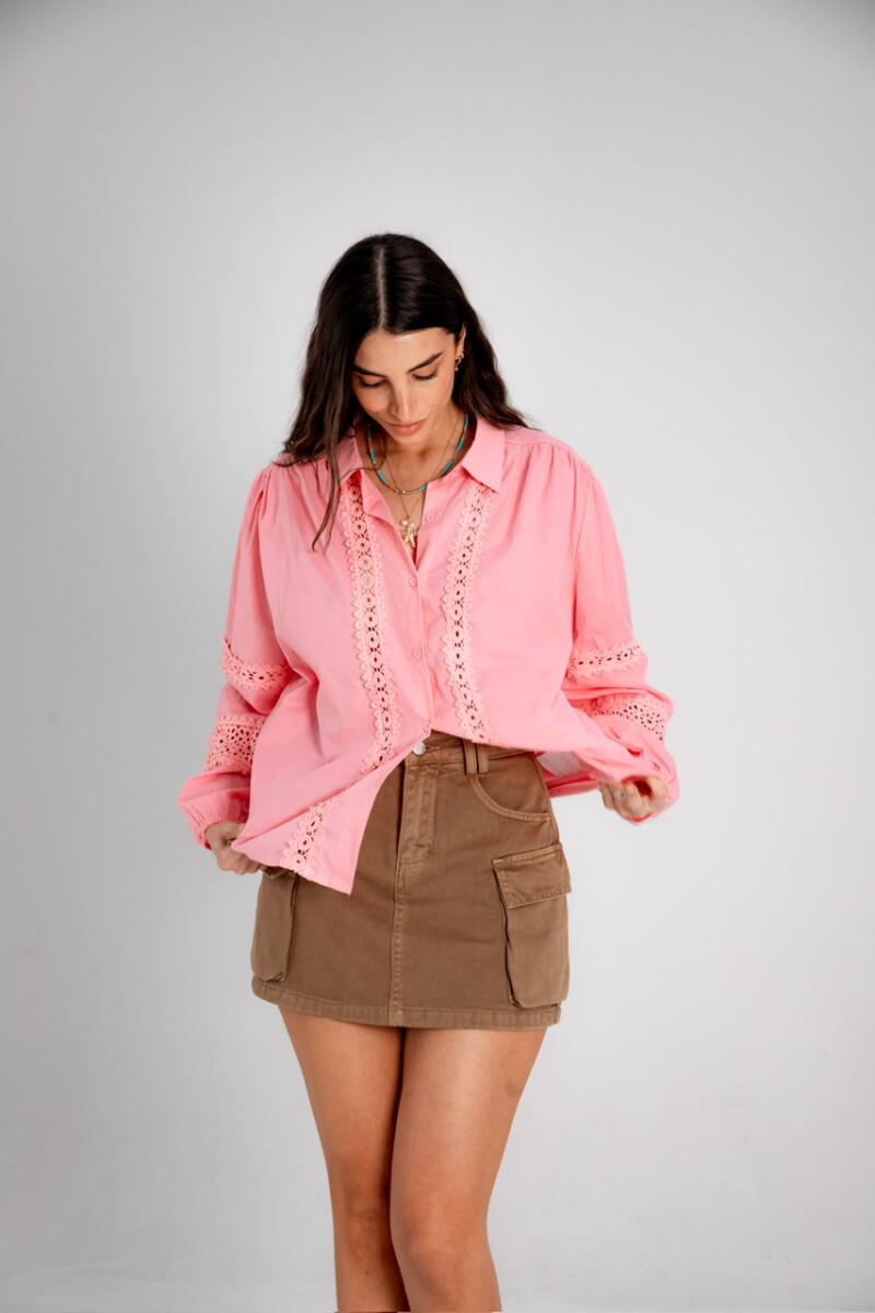 Camisa Francesca - rosa 