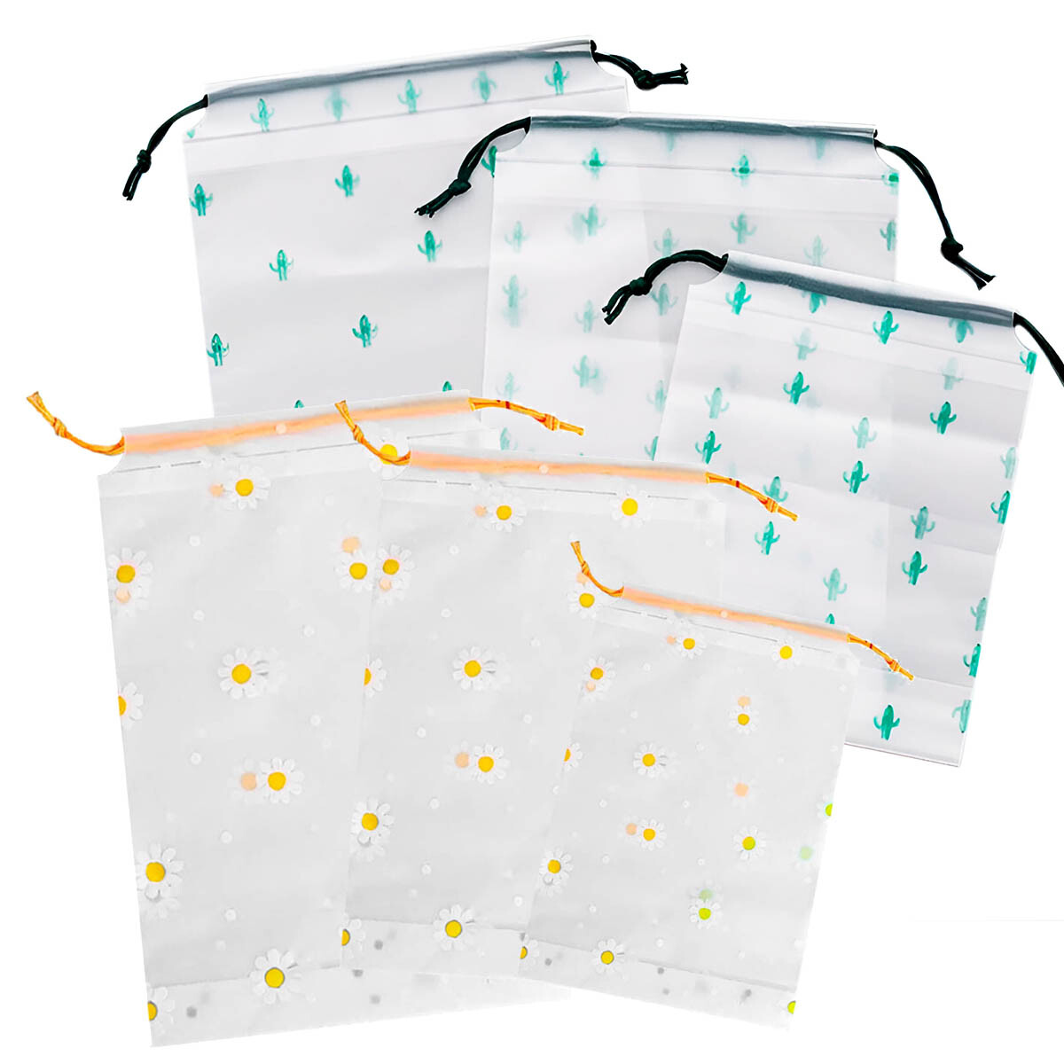 Set X24 Bolsas Viaje Organizador P/calzado Y Ropa - Cactus 