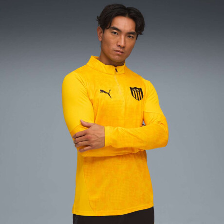 Abrigo Cap Training 1/4 Zip Top de Hombre Amarillo