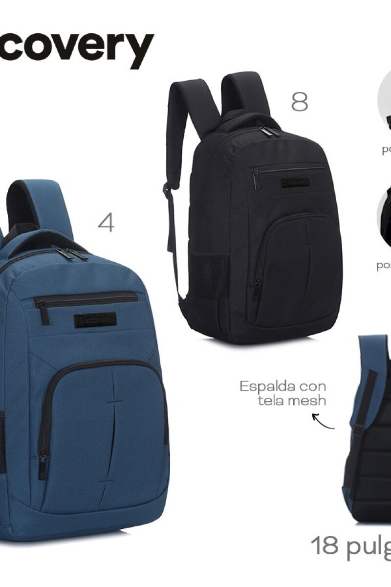 Mochila Clásica - Discovery Azul