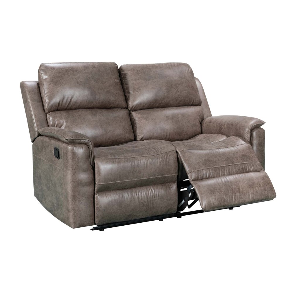 RECLINER MANUAL 2 CUERPOS TELA MARRON LAGOS MOKA