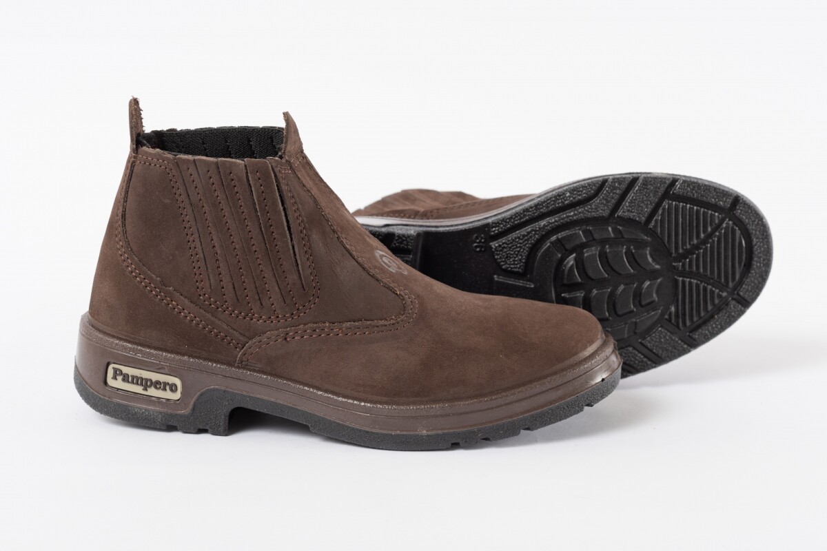 BOTIN TIMBO LOGO GRABADO Marrón Oscuro