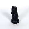 FIGURA CERAMICA NEGRA CABALLO DE AJEDREZ 4.5X10CM Unica