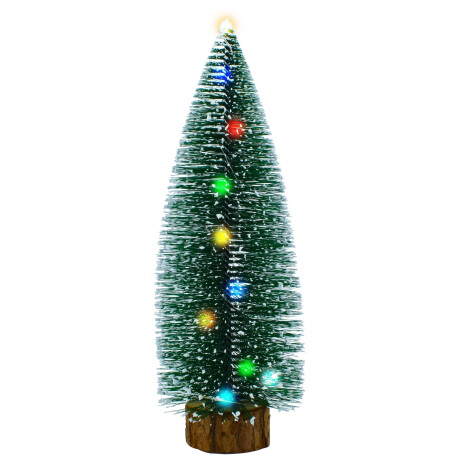 ARBOL NAVIDEÑO BASE MADERA NEVADO CON LUZ 27X6CM 24587 ARBOL NAVIDEÑO BASE MADERA NEVADO CON LUZ 27X6CM 24587