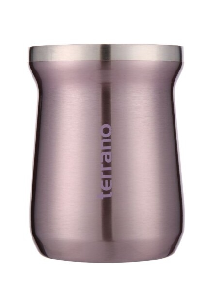 Mate Acero Inox. Camionero Lila Metalizado