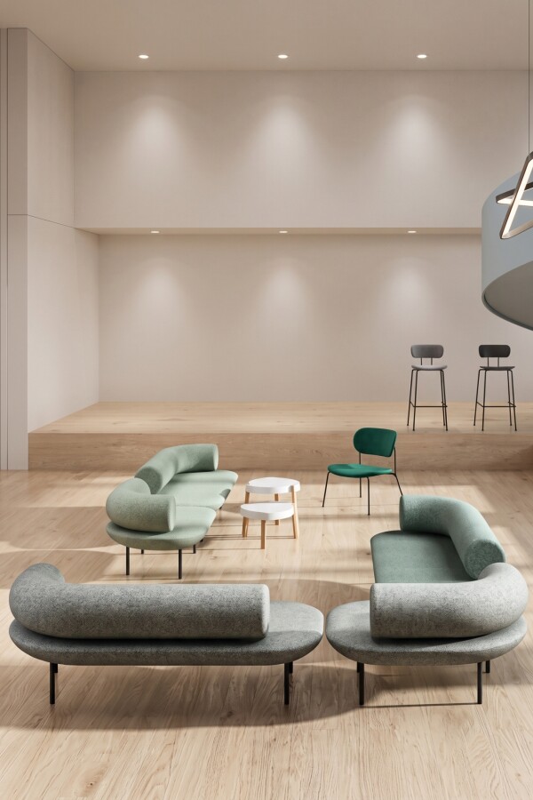 Sofá modular Pompidou 1C right Gris