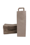 Pack x 50 - bolsa lisa 14x08x40 cm, para botella MADERA