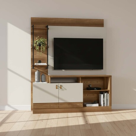 MUEBLE PARA TV MDF-Y-MDP MARRON SAN PABLO MARRON BEIGE
