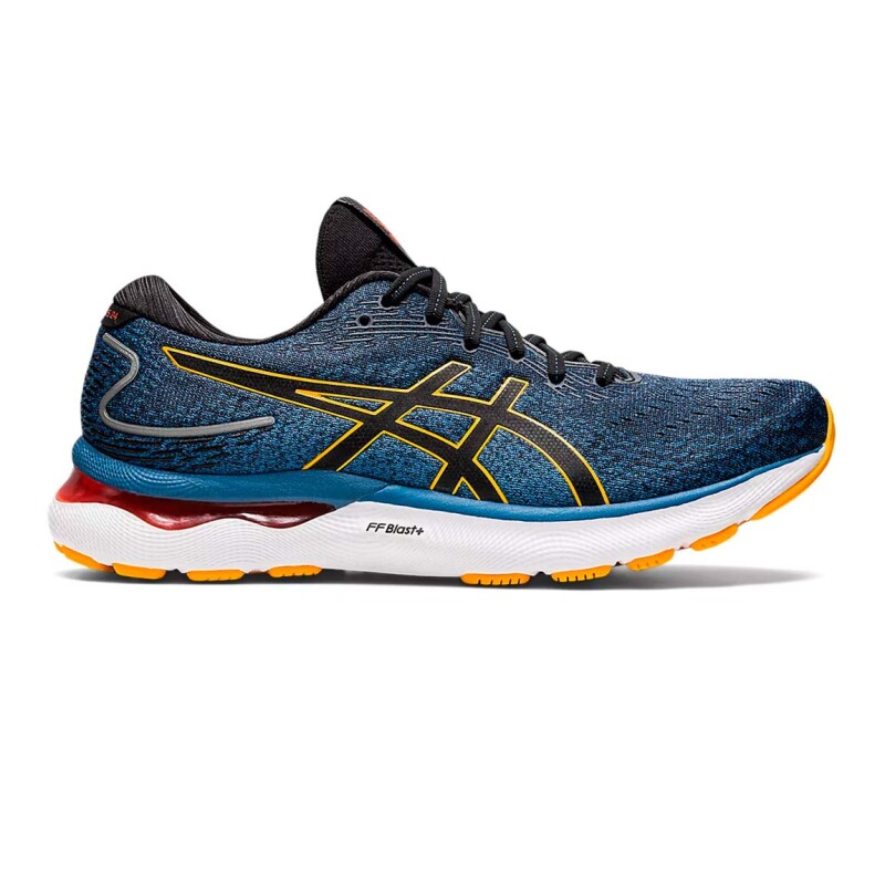 Asics Gel-nimbus 24 Azul Oscuro-amarillo