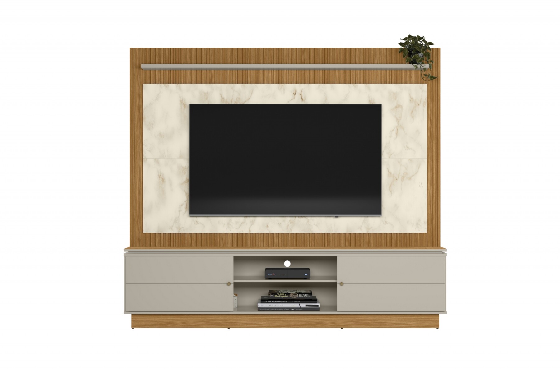 LINEA- MODULAR PARA TV GUARARAPES NATURE/OFF WHITE 