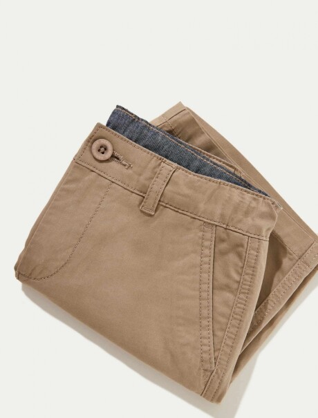 BERMUDA BÁSICA INFANTIL BEIGE