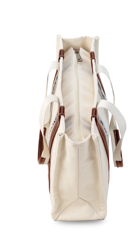 TOTE BAG MALASIA CRUDO C/HABANO