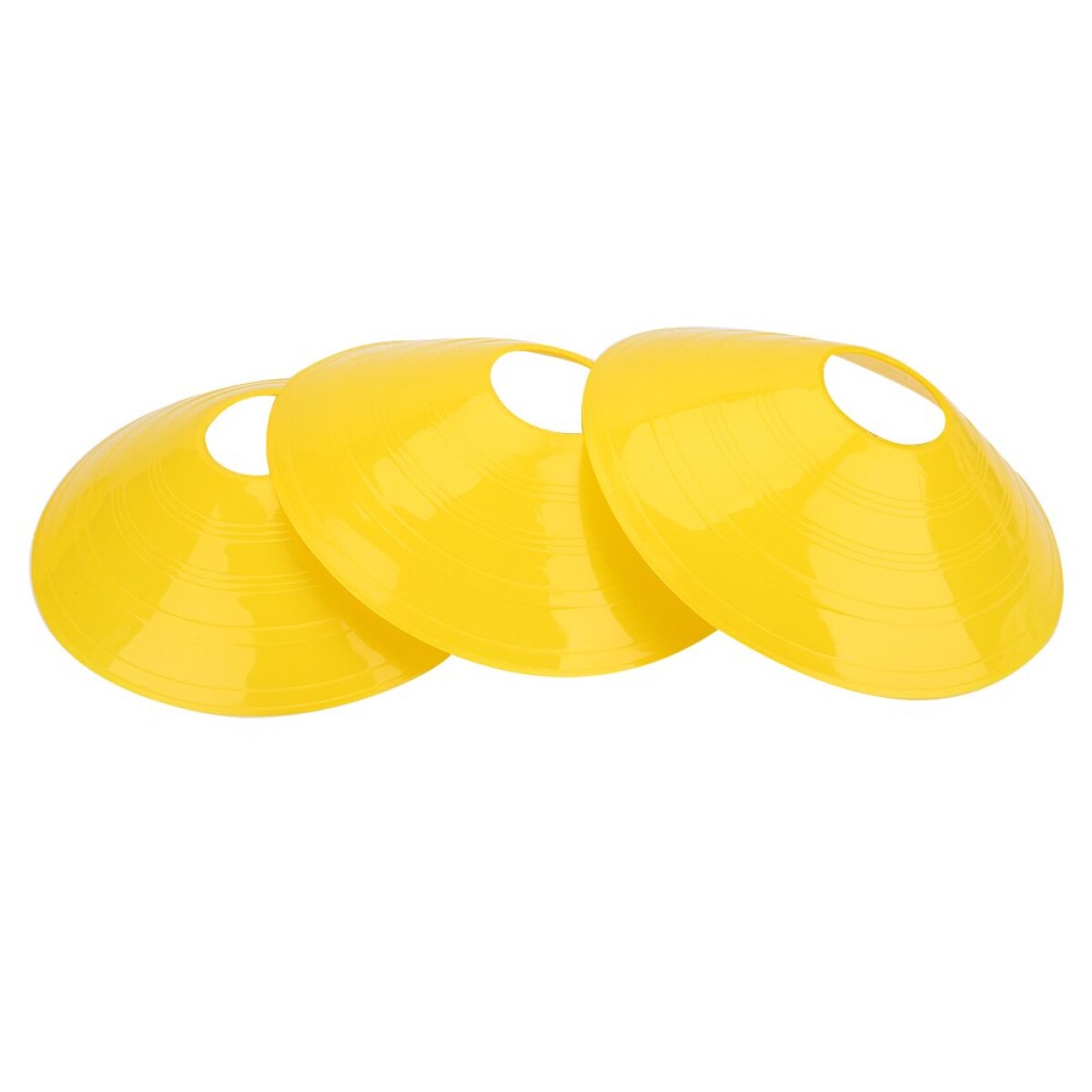 Set De 10 Conos / Disco Marcador Entrenamiento - amarillo 