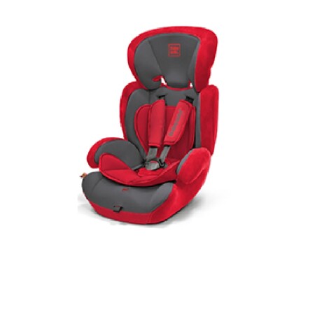 Silla butaca de auto Konar de 9 a 36kg gris y roja