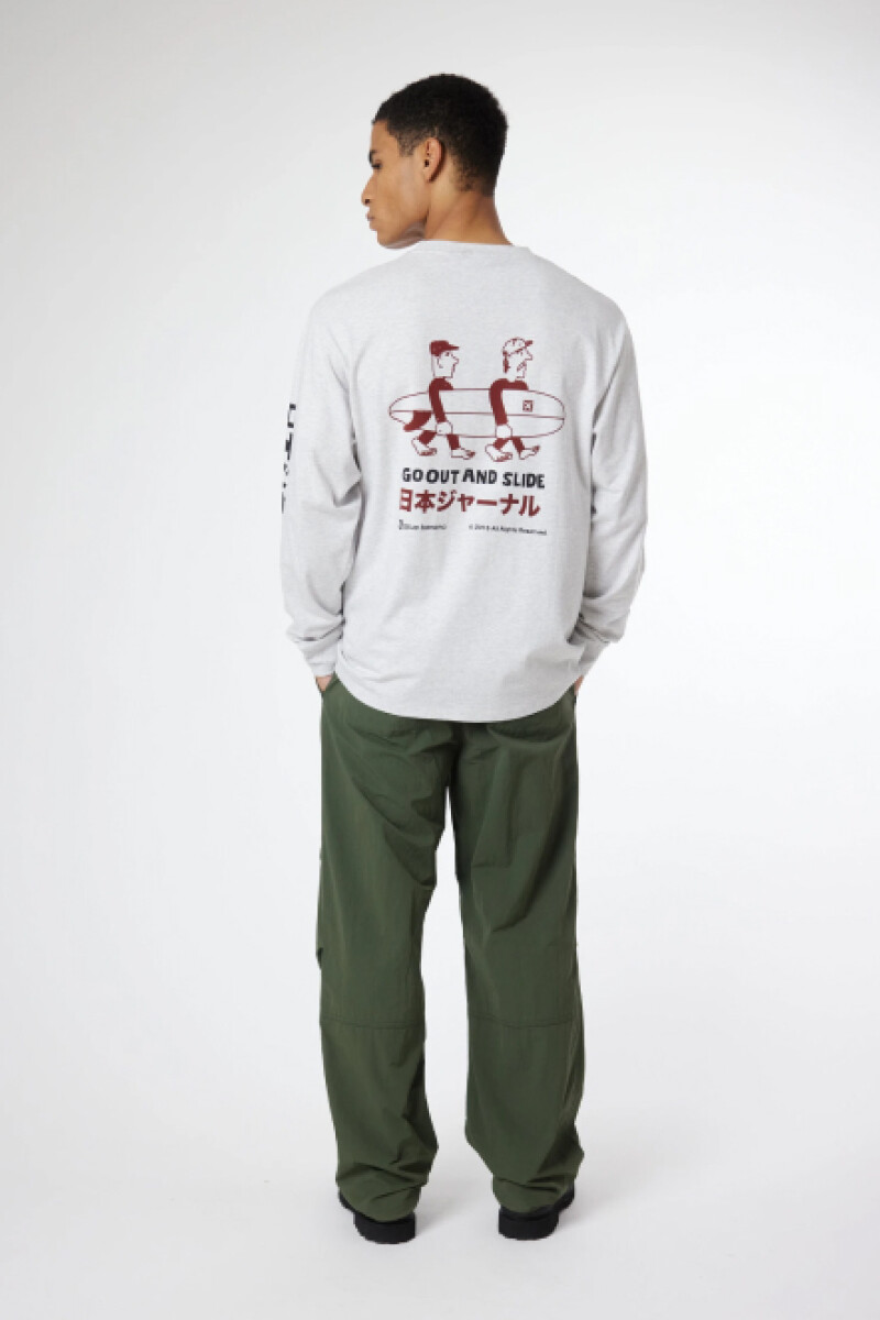 Camiseta Coast Manga Larga Gris