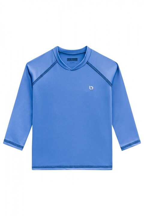 Remera con Protección UV Celeste