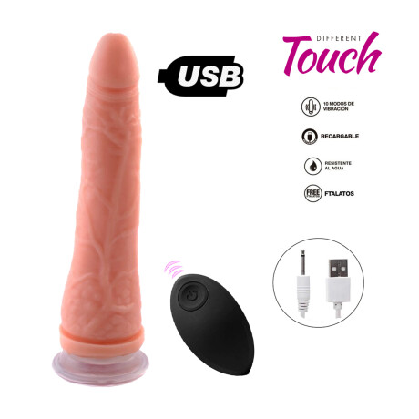 Vibrador A Control Remoto Carga USB Bananín Piel