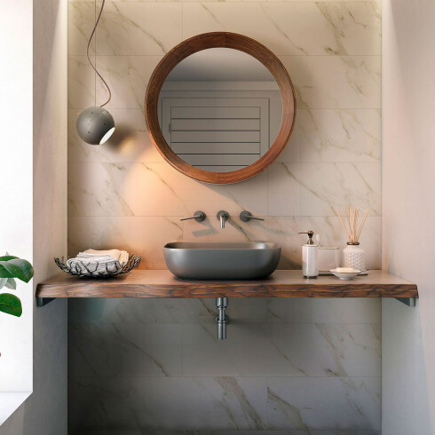 SEMI GRES PARA PISO Y PARED DE 31X120 BLANCO CON VETAS GRISES ACETINADO RECTIFICADO PEI IV LUME GAMAS DE BLANCO