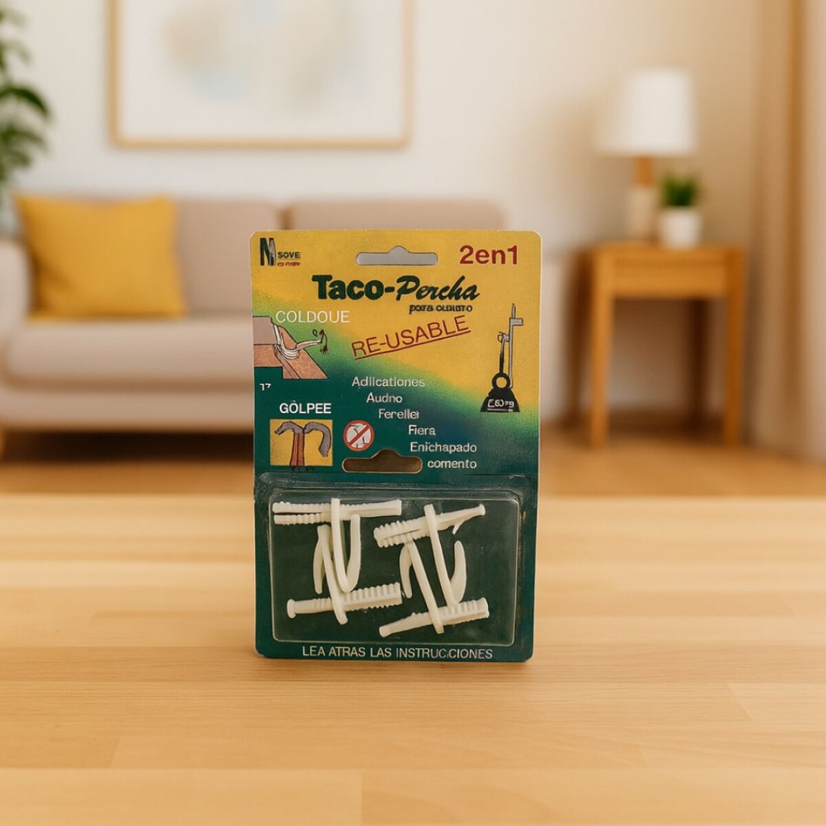 TACO PERCHA PARA CUADRO NOVO - Blanco 