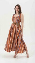VESTIDO MIRE ESTAMPADO TERRACOTA