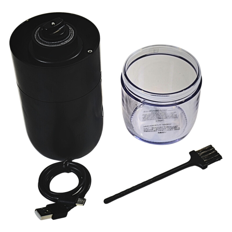 Molinillo café eléctrico recargable muelas cerámicas NEGRO