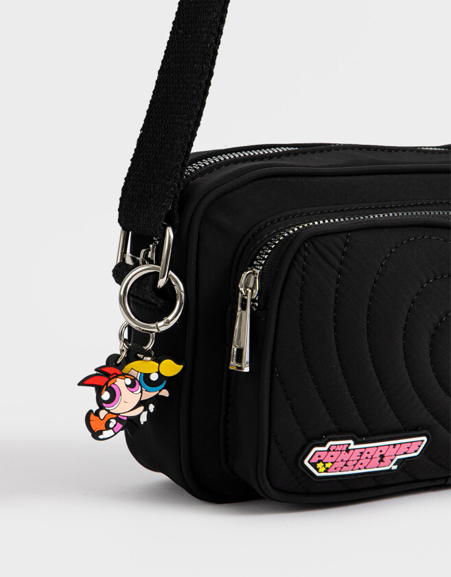 Marroquinería Licencias Bandolera Con Charms "chicas Superpoderosas" - Combinacion Multicolor