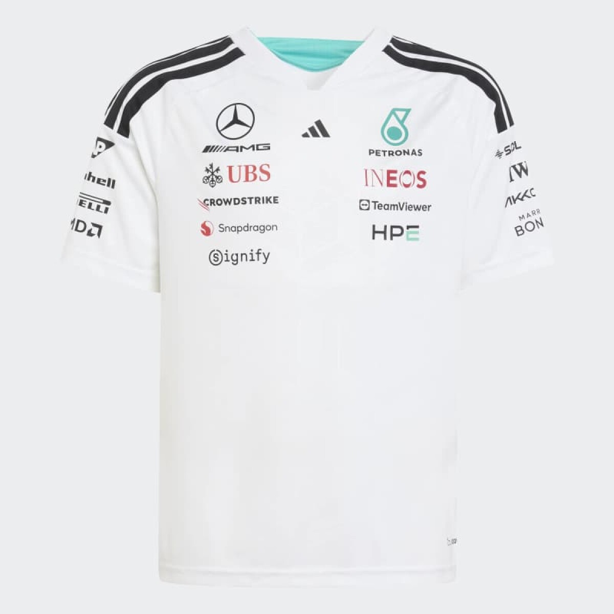 Remera Adidas Piloto Mercedes AMG Petronas F1 Team - Blanco 