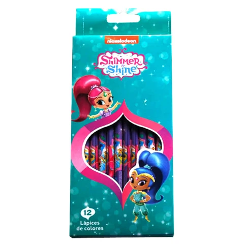 Set x12 Lapices de Colores - Shimmer and Shine U