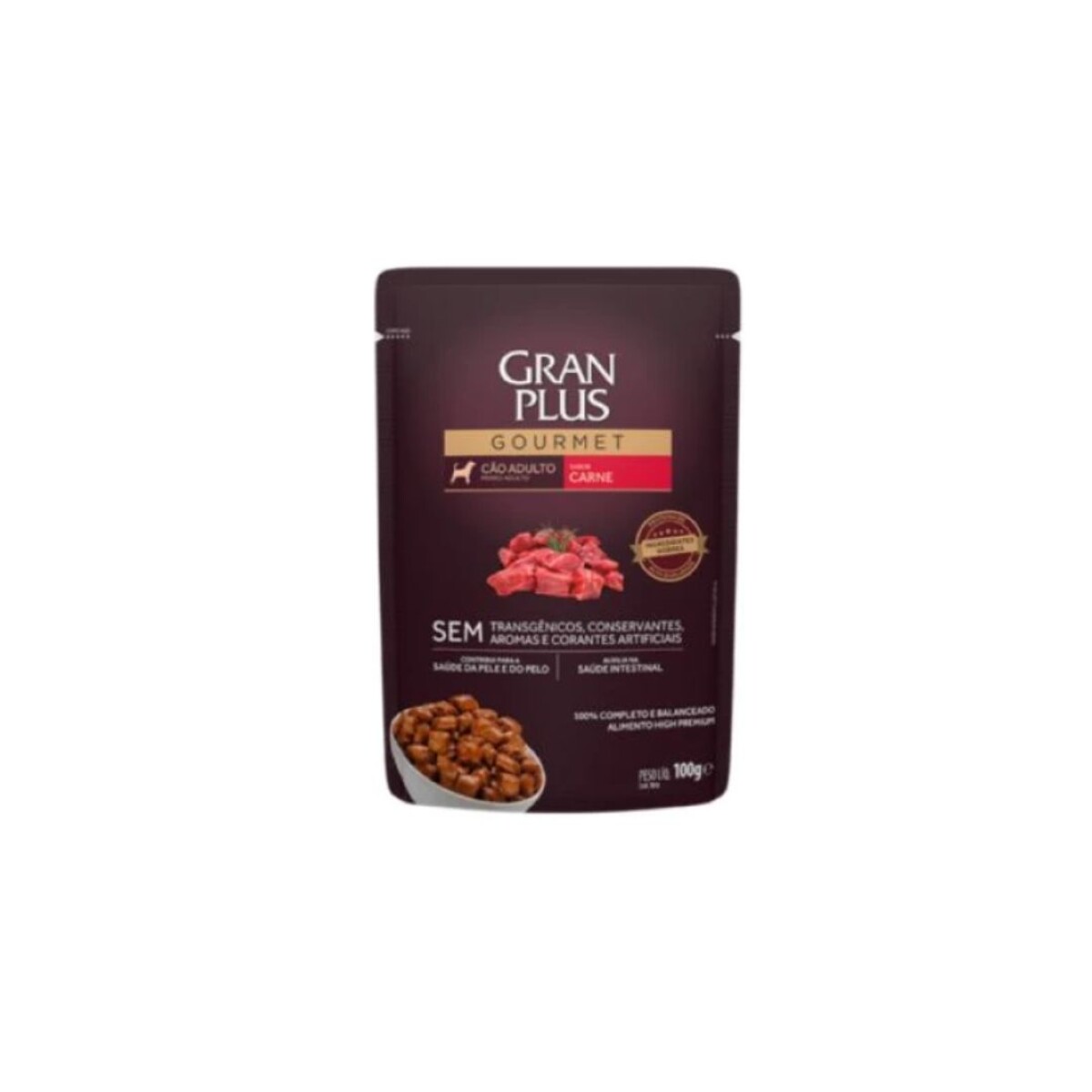 GRANPLUS GOURMET SACHET PERRO CARNE 100G 