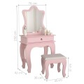 TOCADOR BABY LUXO - ROSA TOCADOR BABY LUXO - ROSA