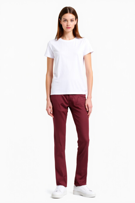 Pantalon Fufu Bordeaux