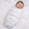 Sobre swaddle de dormir BUBA para bebe celeste
