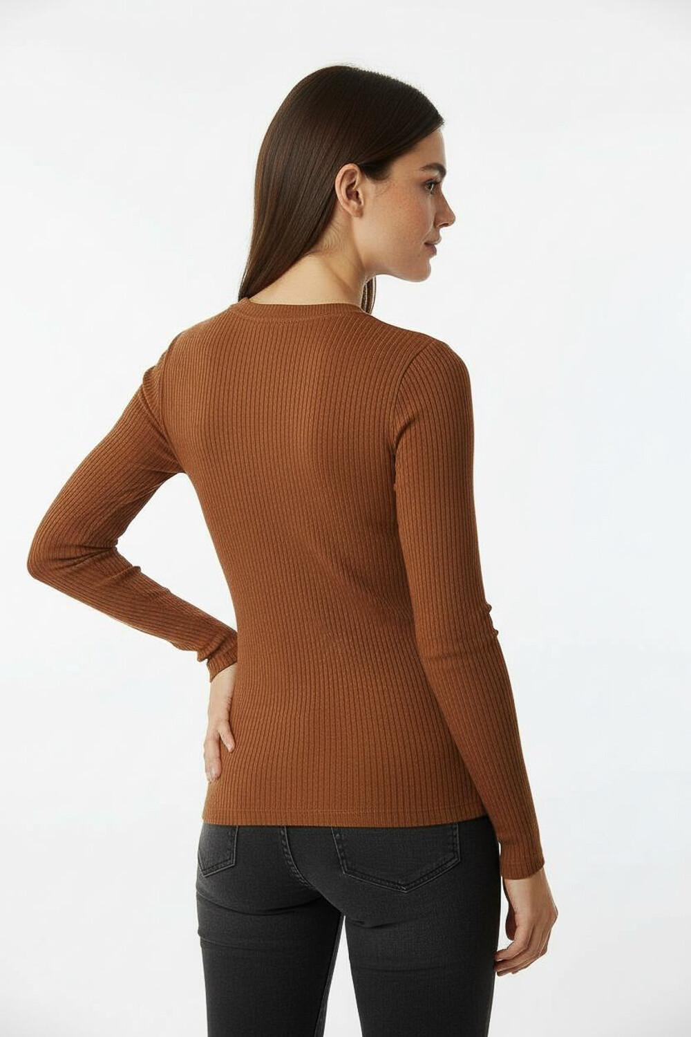 Polera Guelma Marron