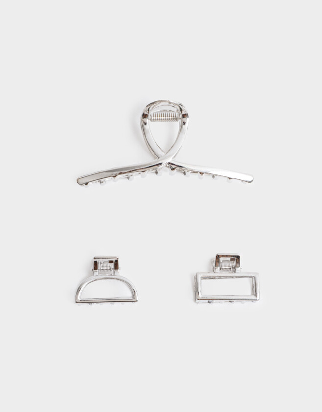 Broches Sets Metallic Set De Broches - Plateado