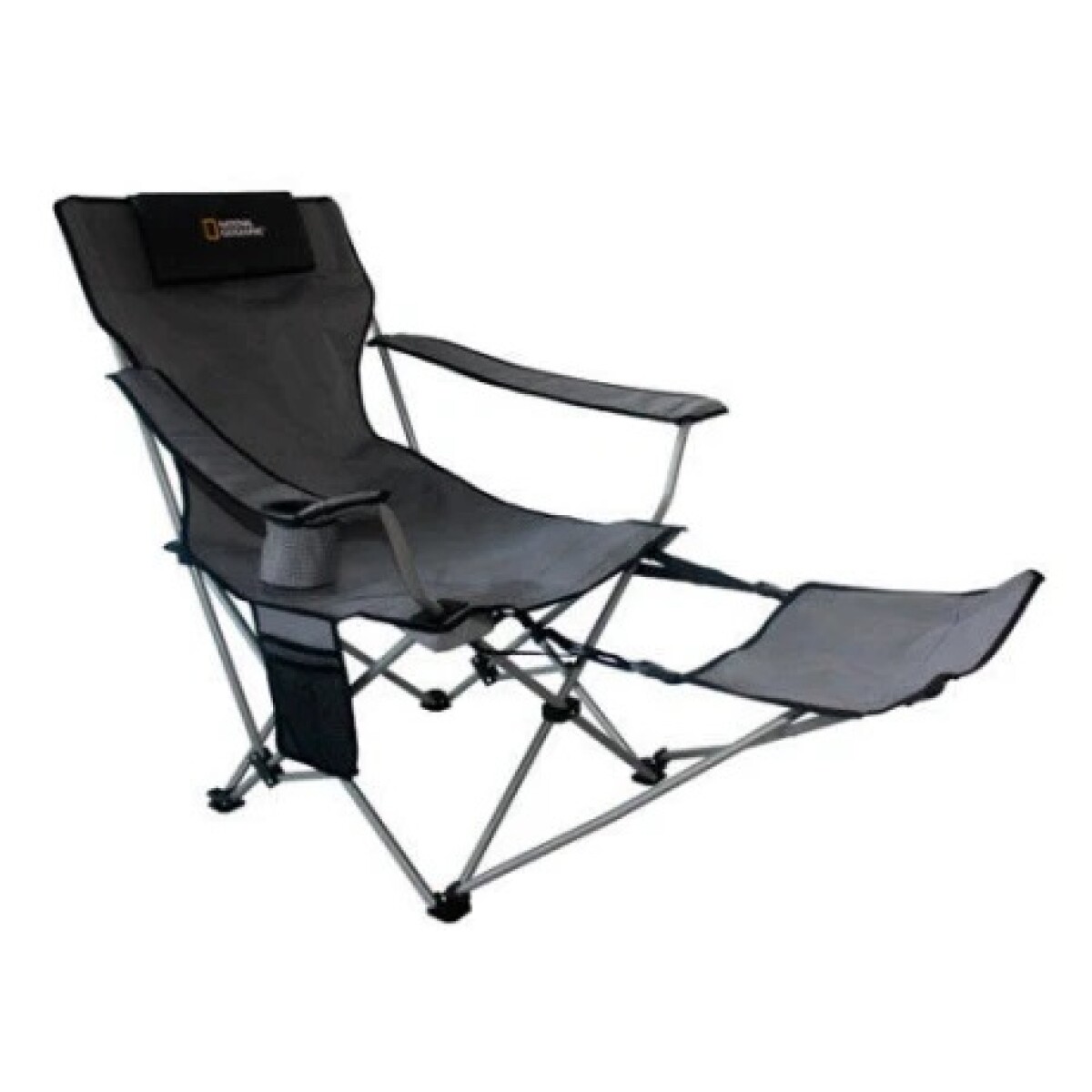 Silla National Geographic Negra con Apoya Pies 140x93x96 cm 
