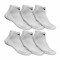 MEDIAS CORTAS EVERLAST POLY 10-13 (6 PACK) WHITE