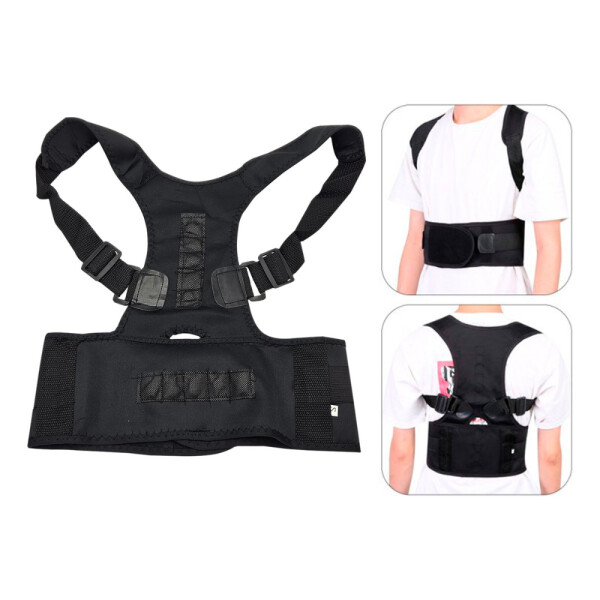 Faja Soporte Corrector De Postura Espalda Columna Dr. Levine Color Variante Negro S