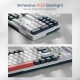 Teclado Gamer Redragon Trundle K668 RGB White Black Teclado Gamer Redragon Trundle K668 RGB White Black