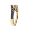 Anillo de oro amarillo18k con brillantes y zafiros N8803 (ADAPTAMOS NUESTROS ANILLOS A MEDIA *) Anillo de oro amarillo18k con brillantes y zafiros N8803 (ADAPTAMOS NUESTROS ANILLOS A MEDIA *)